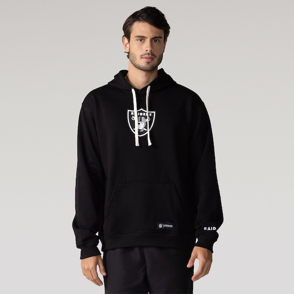 Blusão NFL Las Vegas Raiders Masculino | Cor: PRETO | Tamanho: P