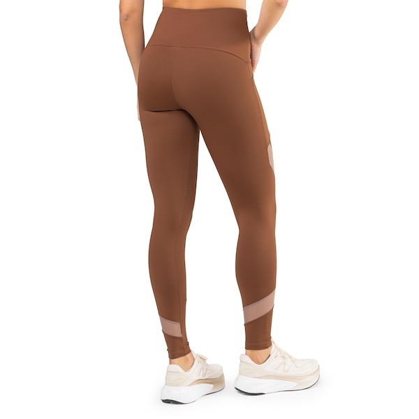 Vista 3 Calça Legging Lauf Orbit Feminina MARROM Lauf MARROM