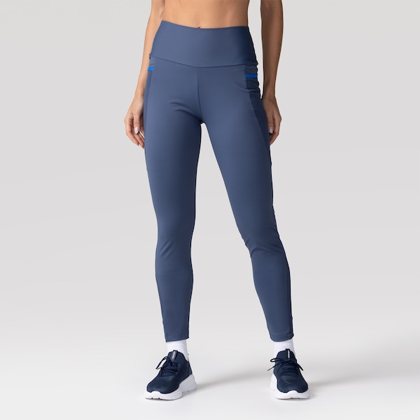 Calça Legging Oxer Corrida New - Feminina | Cor: AZUL ESCURO | Tamanho: GG