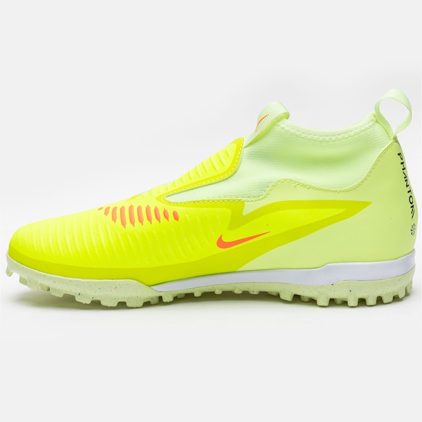 Vista 3 Chuteira Society Júnior Nike Phantom 6 High Academy VERDE CLARO/PRETO Nike VERDE CLARO/PRETO