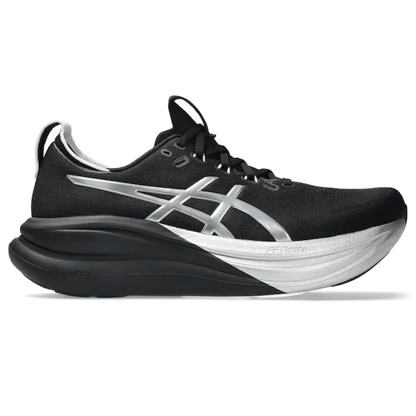 Vista 2 Tênis Masculino ASICS GEL Nimbus 28 Platinum PRATA/PRETO ASICS PRATA/PRETO