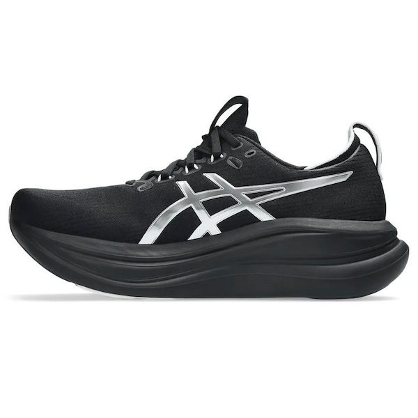 Vista 3 Tênis Masculino ASICS GEL Nimbus 28 Platinum PRATA/PRETO ASICS PRATA/PRETO