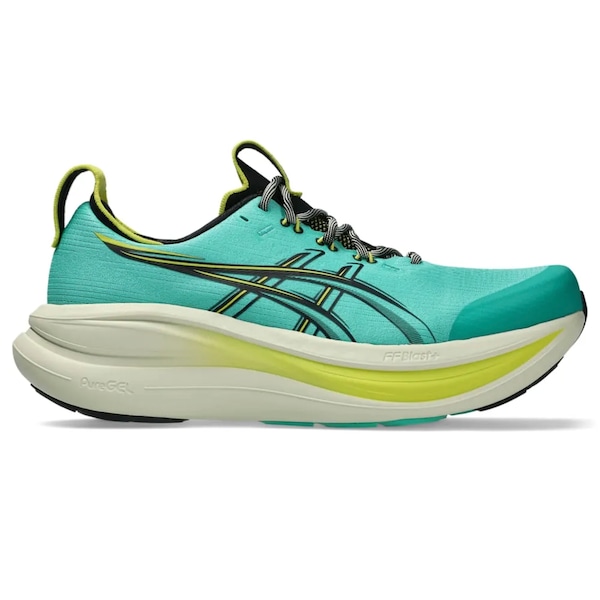 Vista 2 Tênis Masculino ASICS GEL Nimbus 28 TR VERDE/PRETO ASICS VERDE/PRETO