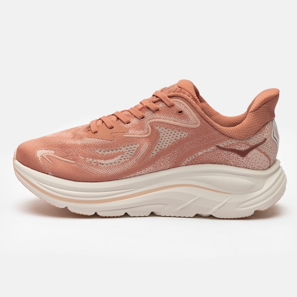 Vista 3 Tênis Feminino Hoka Clifton 10 ROSA HOKA ROSA