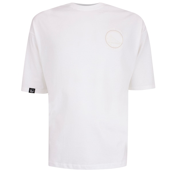 Vista 2 Camiseta Golden State Warriors NBA Faux Embossed N0504 Masculina AZUL CLARO NBA AZUL CLARO