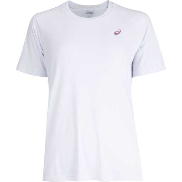 Vista 2 Camiseta Asics Emblema Tennis Feminina BRANCO ASICS BRANCO