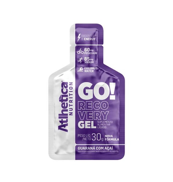 Gel Atlhetica Go Recovery Guarana e Açaí | Cor: NAO SE APLICA | Tamanho: único