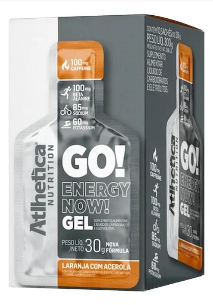 Gel Atlhetica Go Energy Laranja Acerola | Cor: NAO SE APLICA | Tamanho: único