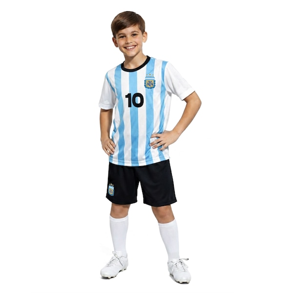 Kit Fardamento Seleção da Argentina AFA 26/27 Infantil
