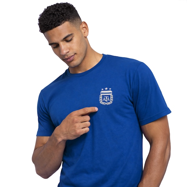 Camiseta Seleção da Argentina AFA Casual 26/27 Masculina | Cor: AZUL ESCURO | Tamanho: P