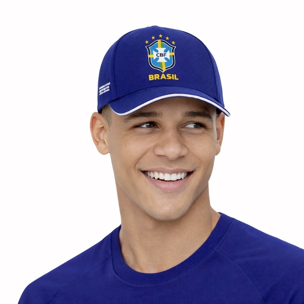 Boné Seleção do Brasil CBF 26/27 | Cor: AZUL | Tamanho: único