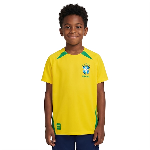 Camiseta Penta da Seleção do Brasil CBF 26/27 Infantil