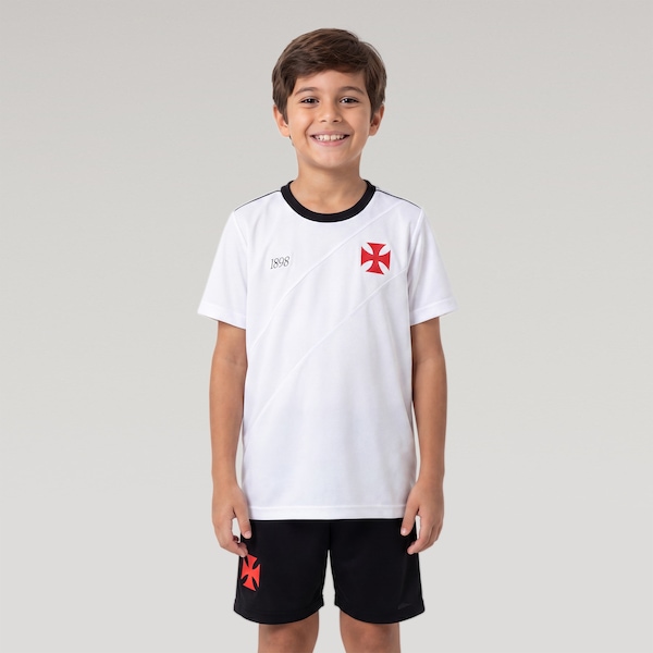 Camiseta Vasco - Infantil | Cor: BRANCO | Tamanho: 10
