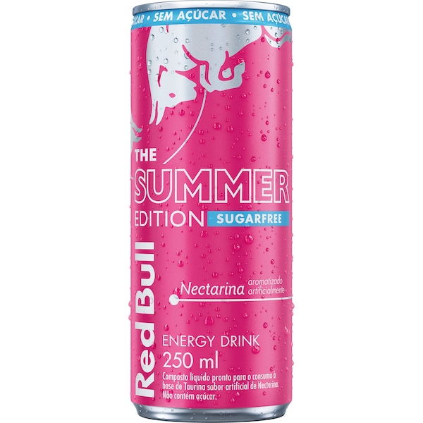 Energy Drink Red Bull Summer Edition Juneberry Whipeach Sem Açúcar - 250ml