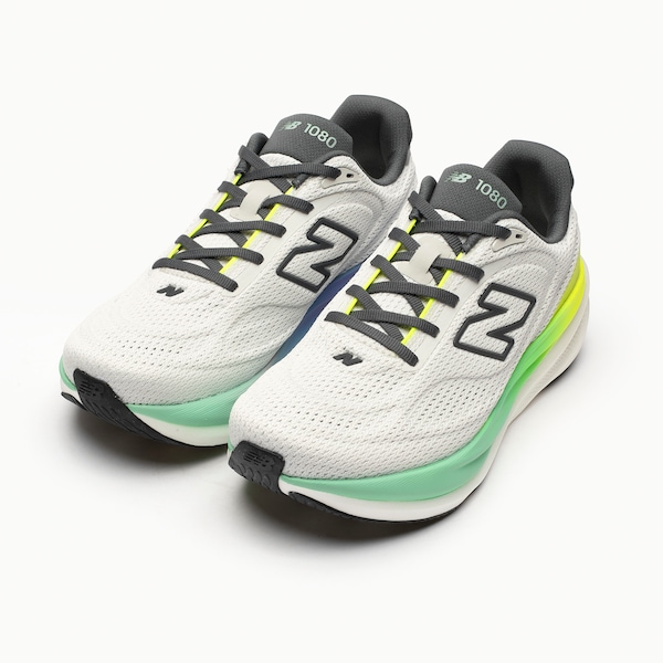 Vista 3 Tênis Masculino New Balance 1080v15 BRANCO/CINZA New Balance BRANCO/CINZA