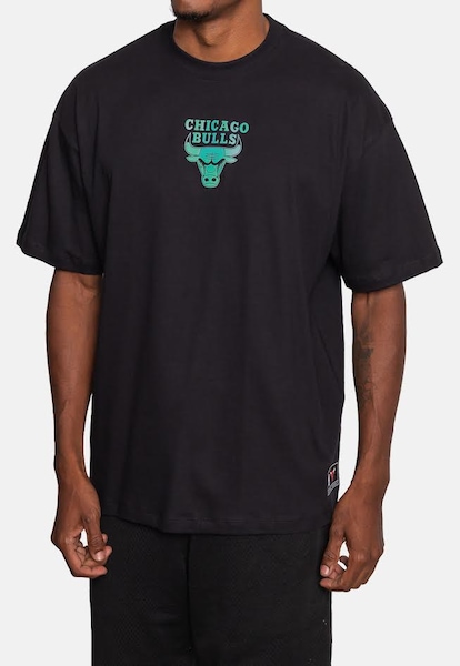 Camiseta NBA Bulss Masculina | Cor: PRETO | Tamanho: GG