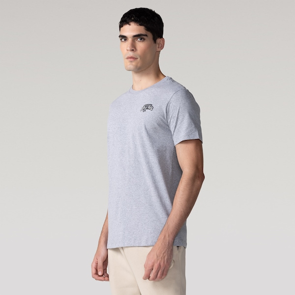 Camiseta NBA New Core N1756 - Masculina | Cor: CINZA MESCLA | Tamanho: GG