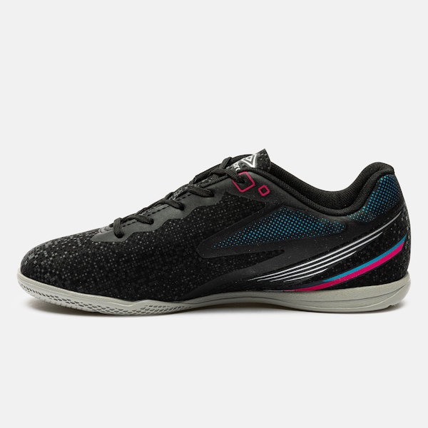Vista 3 Chuteira Futsal Júnior Umbro Techno II PRETO/CINZA Umbro PRETO/CINZA