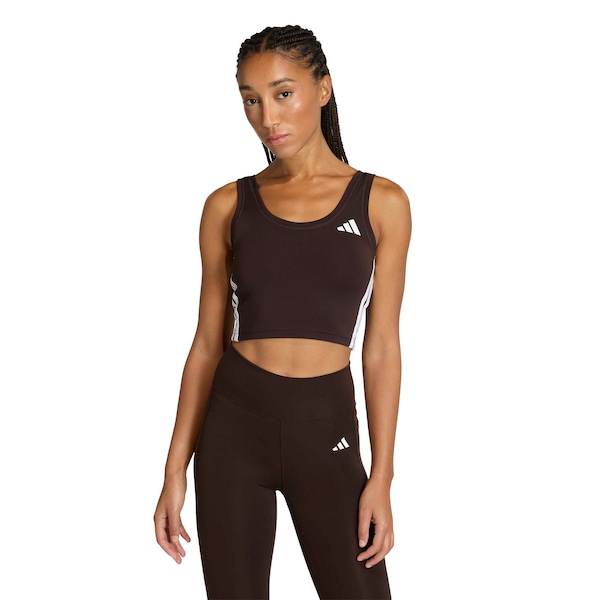 Top Treino 3 Listras adidas Feminino