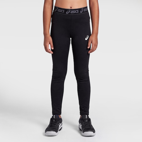 Calça Legging Asics Elástico Logo - Feminina | Cor: PRETO | Tamanho: 12