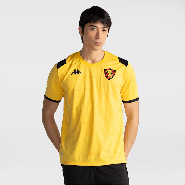 Camisa do Sport Recife Treino Atleta 26/27 Kappa Masculina | Cor: AMARELO | Tamanho: G