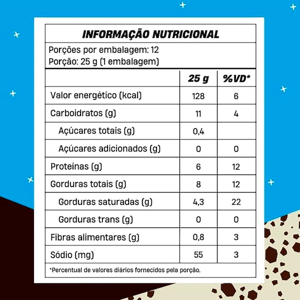 Vista 3 Caixa Barra de Proteína Crushbar +Mu - Cookies´n Cream 2.0 com 12 unidades NAO SE APLICA +Mu NAO SE APLICA