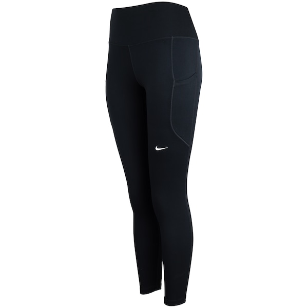 Vista 2 Calça Legging Nike NK DF One HR Feminina PRETO/BRANCO Nike PRETO/BRANCO