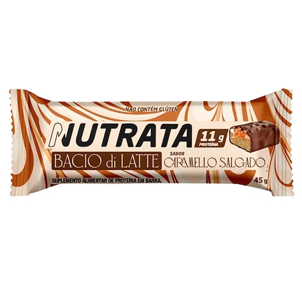Barrinha Nutrata Bacio Di Latte Caramelo Salgado - 45g