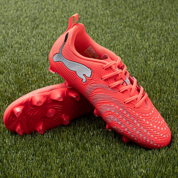 Vista 3 Chuteira de Campo Infantil PUMA Future 9 Play LARANJA/PRATA Puma LARANJA/PRATA