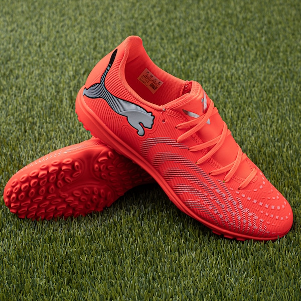 Vista 3 Chuteira Society Adulto PUMA Future 9 Play LARANJA/PRATA Puma LARANJA/PRATA