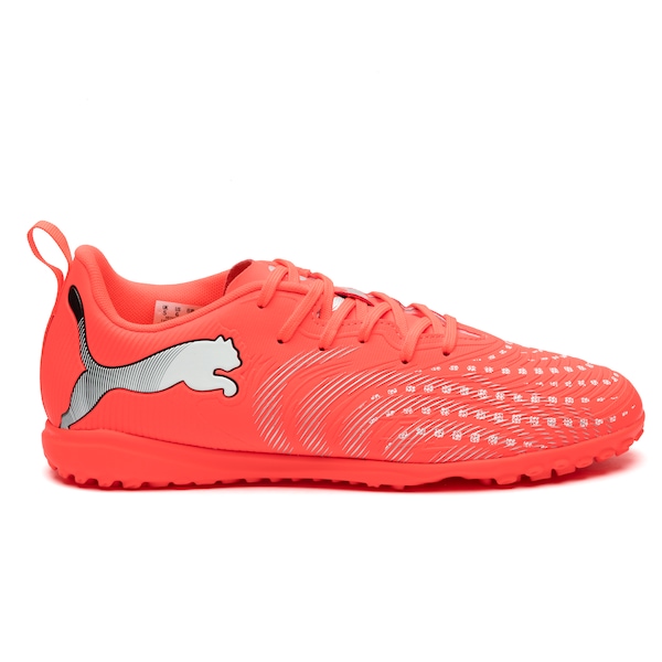 Vista 2 Chuteira Society Infantil Puma Future 9 Play LARANJA/PRATA Puma LARANJA/PRATA