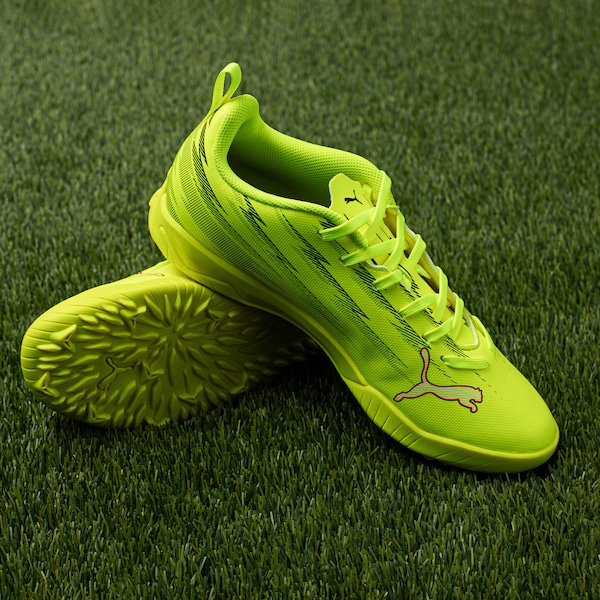 Vista 3 Chuteira Society Infantil PUMA Ultra 6 Play AMARELO/LARANJA Puma AMARELO/LARANJA