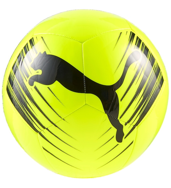 Bola de Futebol de Campo Puma Attacanto Graphic Ball | Cor: AMARELO/PRETO | Tamanho: 5