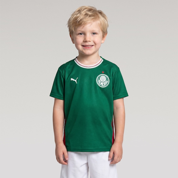 Camisa do Palmeiras I 26/27 Torcedor Puma Infantil