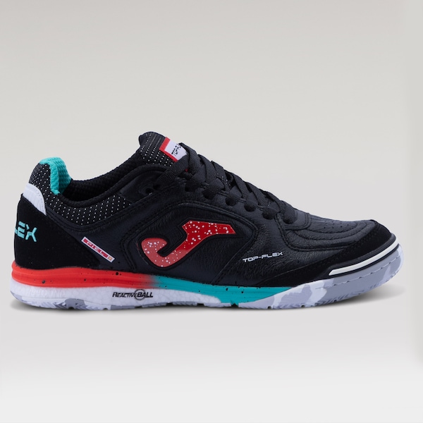 Chuteira de Futsal Joma Top Flex Rebound Masculina | Cor: PRETO | Tamanho: 39