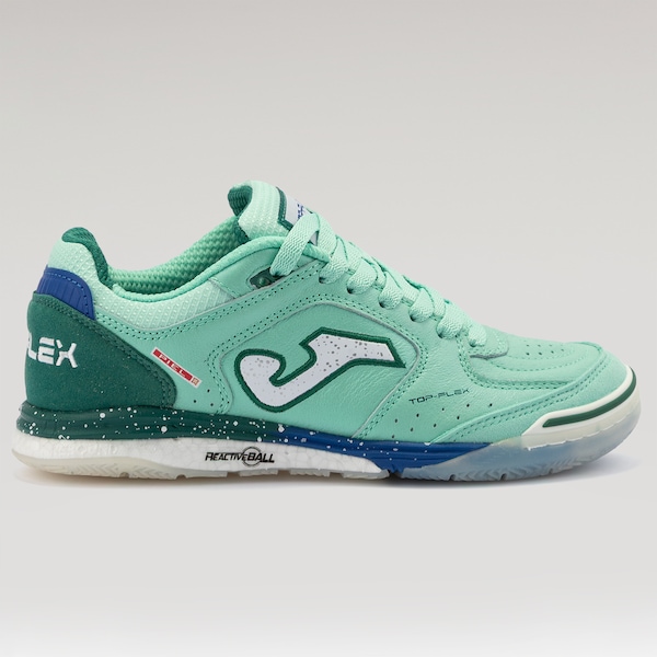 Chuteira de Futsal Joma Top Flex Rebound Masculina | Cor: TURQUESA | Tamanho: 37
