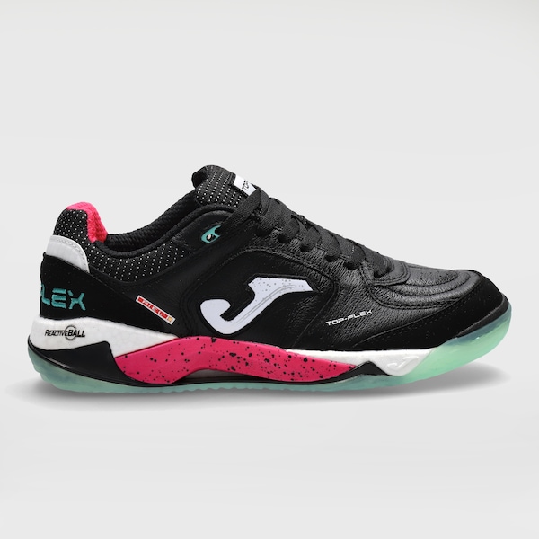 Chuteira Futsal Adulto Joma Top Flex Plus | Cor: PRETO | Tamanho: 39