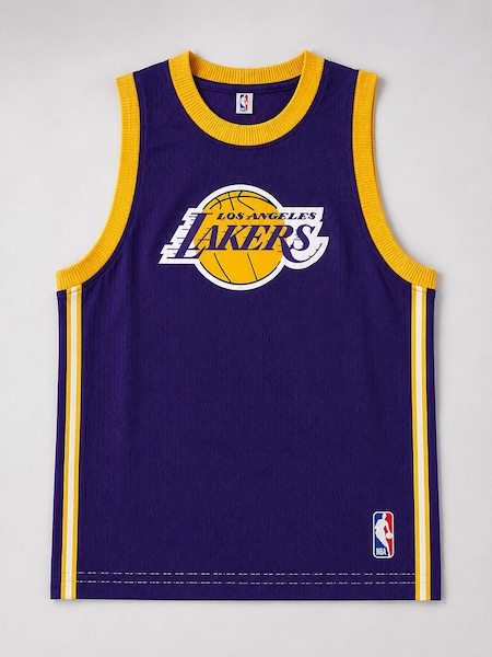Conjunto NBA Los Angeles Lakers Infantil | Cor: ROXO | Tamanho: 12