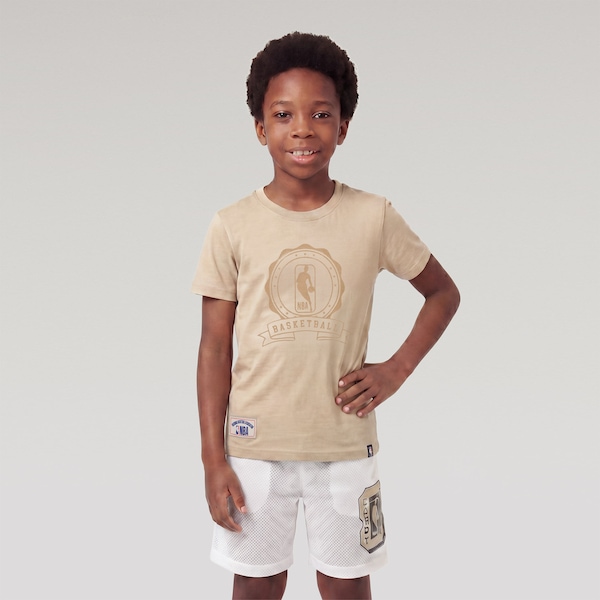 Camiseta NBA Colorless N0768 - Infantil | Cor: BEGE | Tamanho: 6