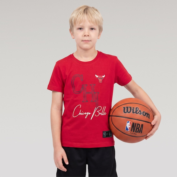 Camiseta NBA Steps N0771 - Infantil | Cor: VERMELHO | Tamanho: 10