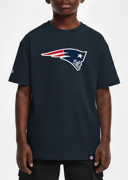 Camiseta NFL Patriots Infantil | Cor: AZUL ESCURO | Tamanho: 4