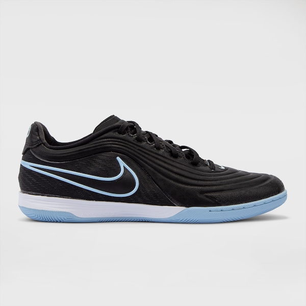 Chuteira Futsal Adulto Nike Tiempo Reactgato | Cor: PRETO/AZUL | Tamanho: 40