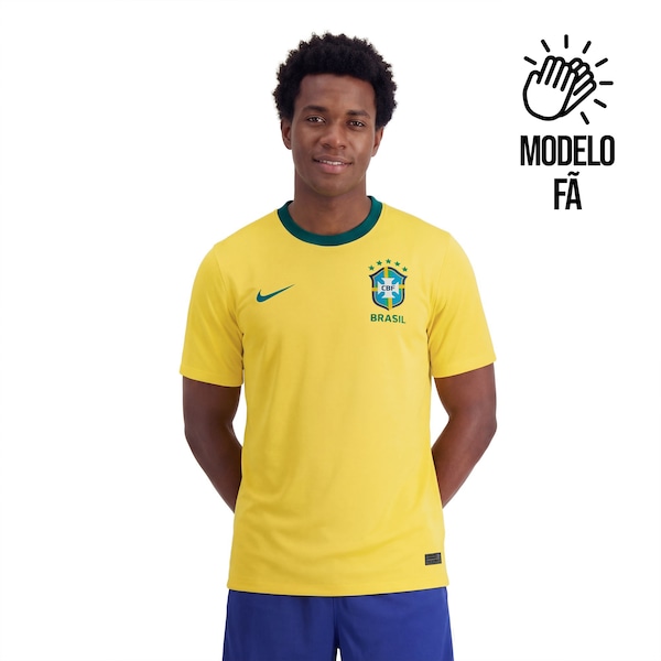 Camisa Brasil Nike I 2026/27 Fã Masculina