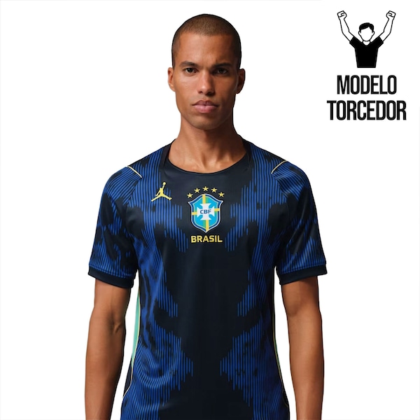 Camisa Brasil Nike Jordan II 2026/27 Torcedor Pro Masculina