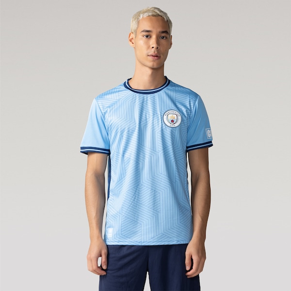 Camiseta Manchester City Balboa Dry Fit Masculina | Cor: AZUL | Tamanho: G