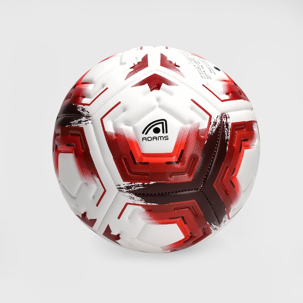 Minibola Adams | Cor: BRANCO/VERMELHO | Tamanho: único
