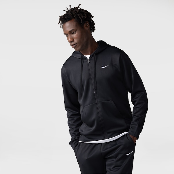 Jaqueta Nike UV Fleece Masculina | Cor: PRETO/BRANCO | Tamanho: P