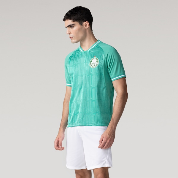 Camisa do Palmeiras Champion 1914 Betel Masculina | Cor: VERDE CLARO | Tamanho: M
