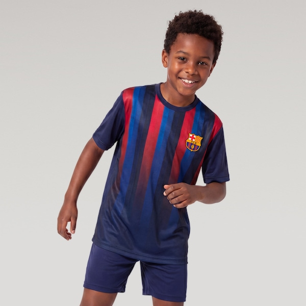 Camiseta Barcelona Stamina Braziline Infantil