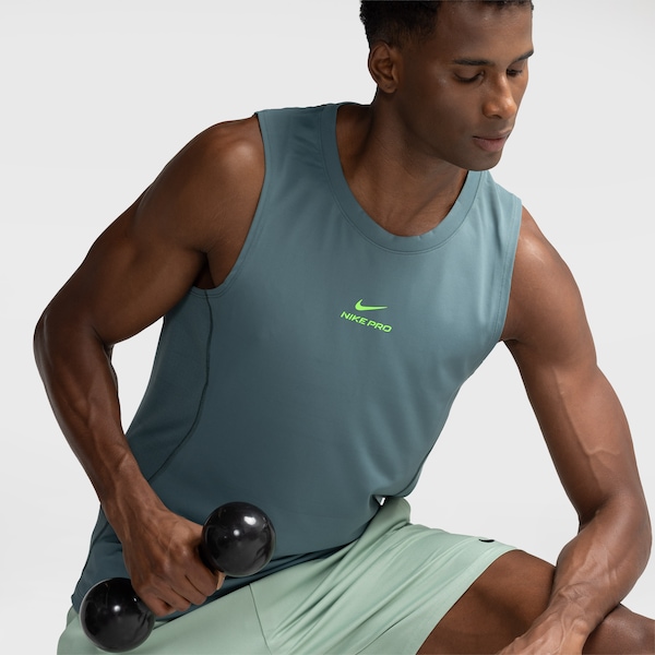 Camiseta Regata Nike Dri Fit Tank - Masculina | Cor: VERDE ESCURO | Tamanho: P